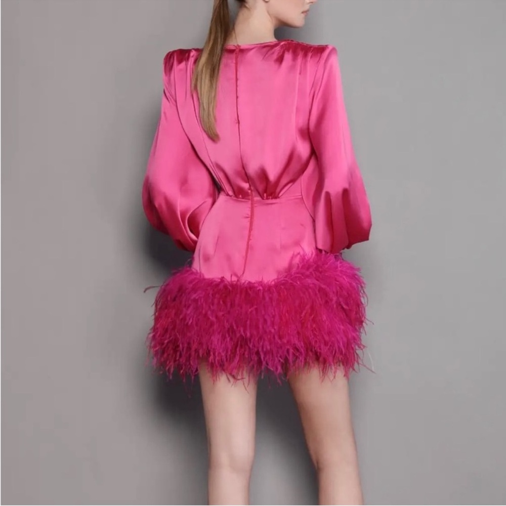 Bronx and Banco Farah Mini Feather Dress - Picture 3 of 6